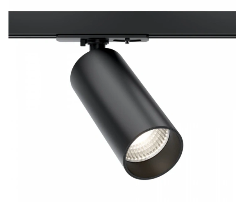 Спот focus led за монофазна шина track, black, maytoni, led 12w, warm white, 900lm, tr021-1-12b3k-w-b