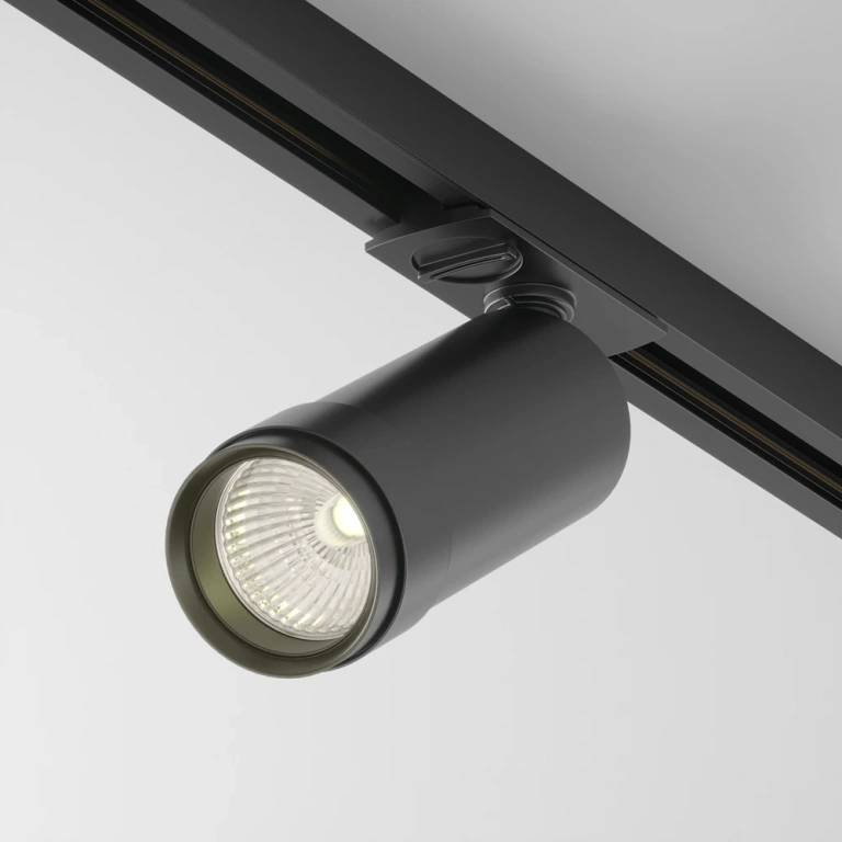 Спот focus zoom за монофазна шина track, black, maytoni, led 12w, warm white, 900lm, tr021-1-12b3k-z-d-b