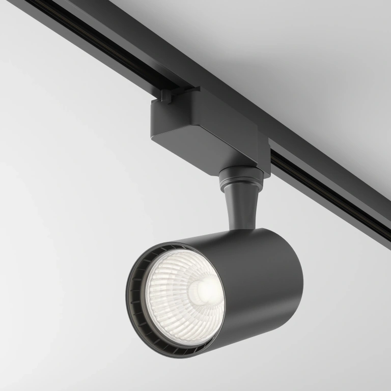 спот vuoro за монофазна шина track, black, maytoni, led 10w, neutral white, 900lm, tr003-1-10w4k-s-b