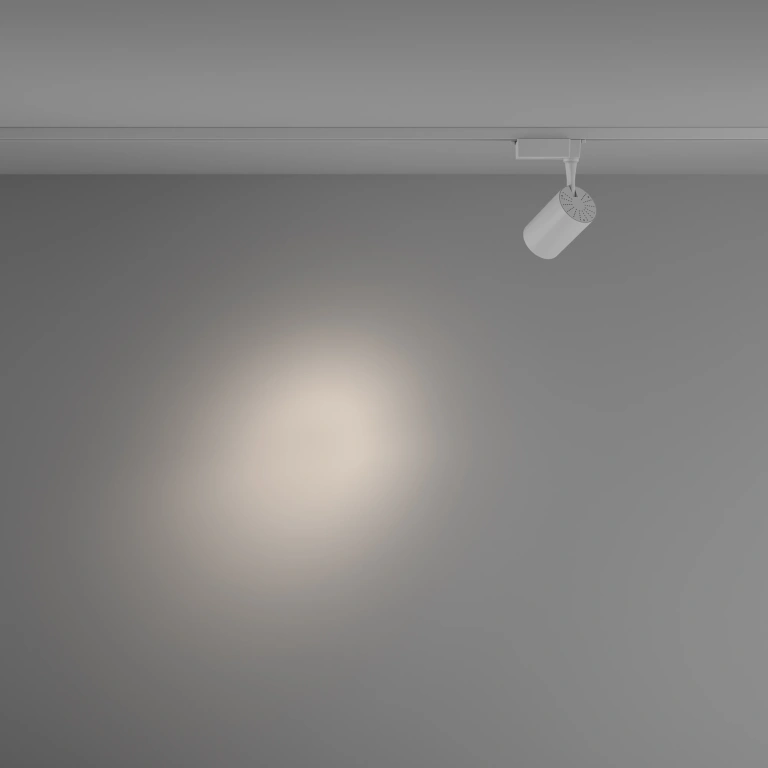 Спот vuoro за монофазна шина track, white, maytoni, led 10w, neutral white, 900lm, tr003-1-10w4k-s-w