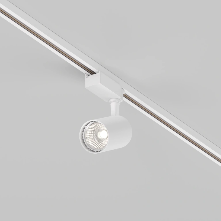 Спот vuoro за монофазна шина track, white, maytoni, led 10w, neutral white, 900lm, tr003-1-10w4k-s-w