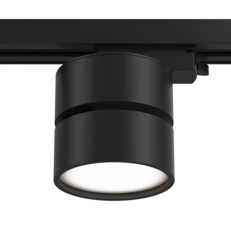 спот onda за монофазна шина track, black, maytoni, led 12w, warm white, 650lm, tr007-1-12w3k-b