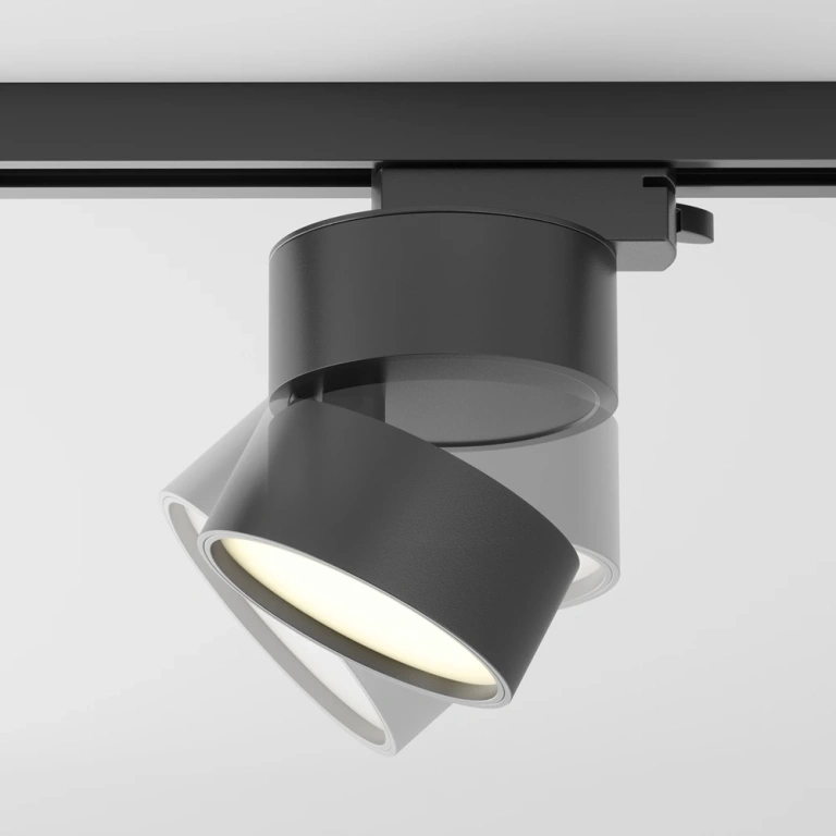 Спот onda за монофазна шина track, black, maytoni, led 12w, warm white, 650lm, tr007-1-12w3k-b