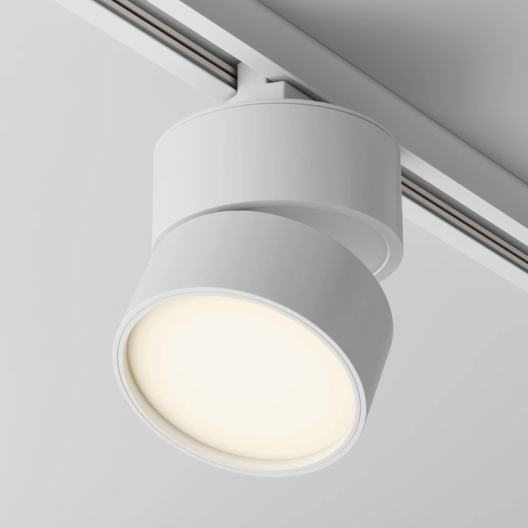 Спот onda за монофазна шина track, white, maytoni, led 12w, warm white, 850lm, tr007-1-12w3k-w