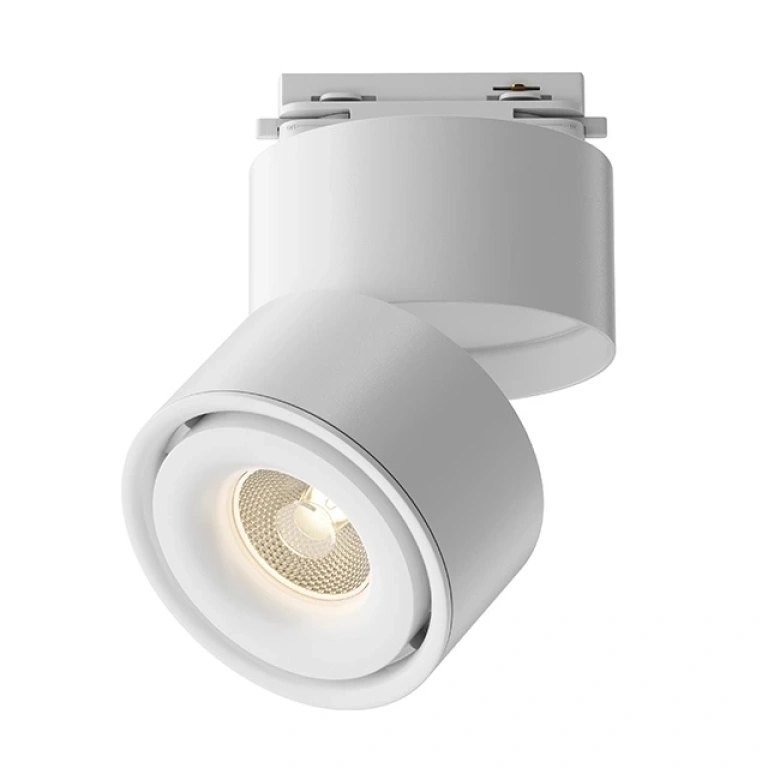 спот yin за монофазна шина track, white, maytoni, led 15w, warm white, 810lm, tr084-1-15w3k-w