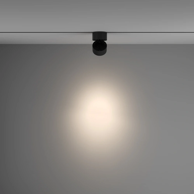 Спот yin за монофазна шина track, black, maytoni, led 15w, neutral white, 820lm, tr084-1-15w4k-b