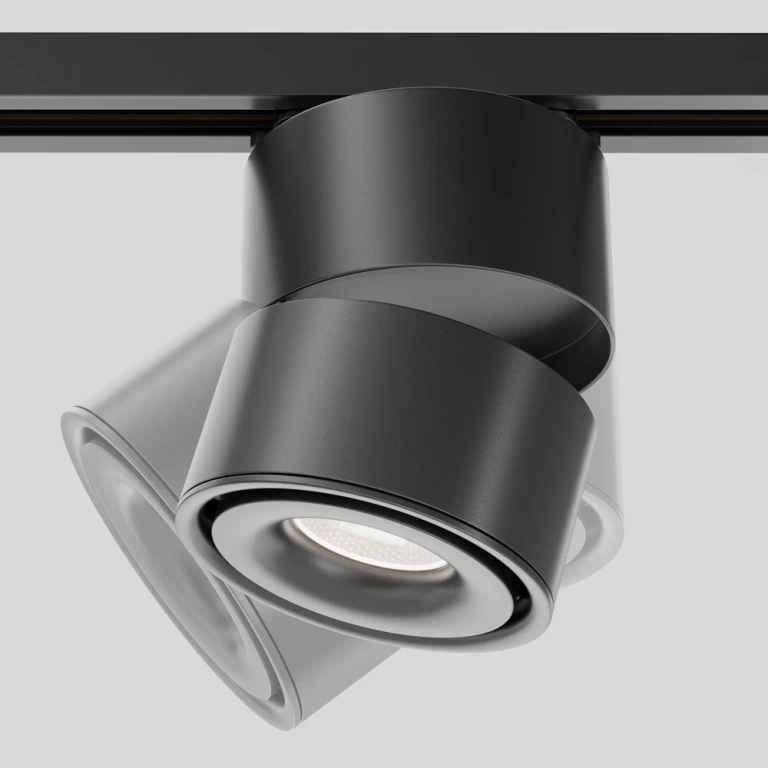 Спот yin за монофазна шина track, black, maytoni, led 15w, neutral white, 820lm, tr084-1-15w4k-b