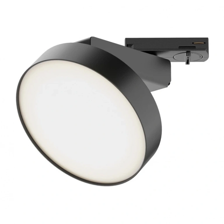 Спот zon за монофазна шина track, black, maytoni, led 12w, warm white, 840lm, tr043-1-12w3k-b