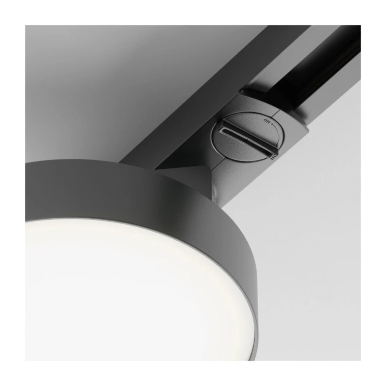 Спот zon за монофазна шина track, black, maytoni, led 12w, warm white, 840lm, tr043-1-12w3k-b