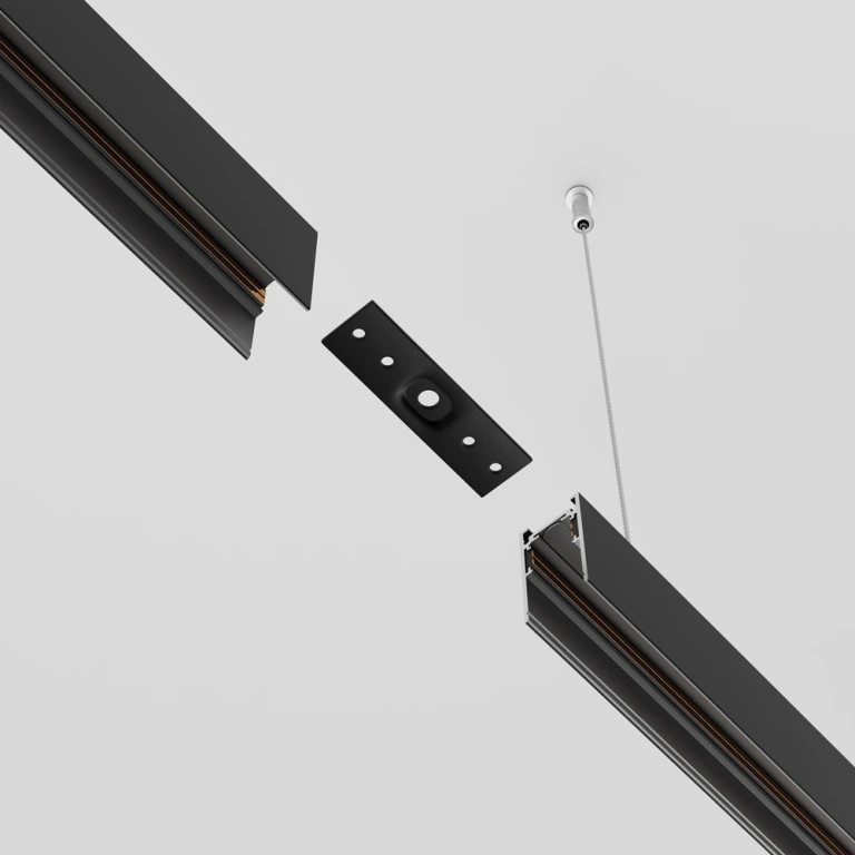 Прав конектор за магнитна релса exility, black, maytoni, tra034c-21b