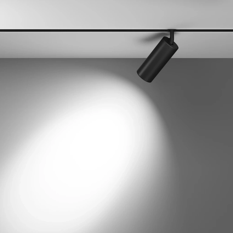 Спот focus-led за магнитна релса exility, black, maytoni, led 20w, 3000K, 1400lm, tr032-2-20w3k-s-b