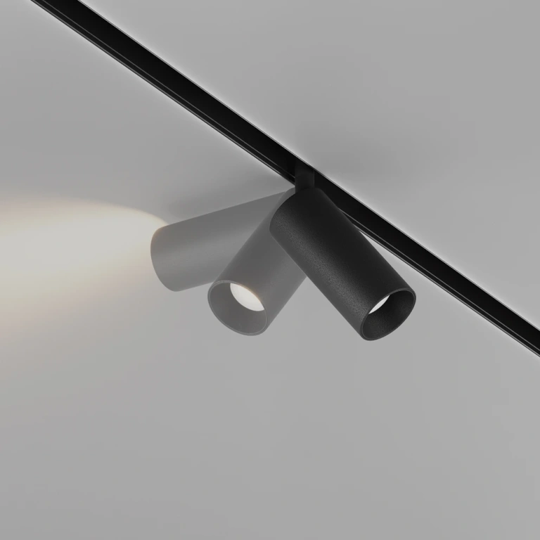 Спот focus-led за магнитна релса exility, black, maytoni, led 5w, 3000K-4000K-6000K, 380lm, tr032-4-5w3k-s-ds-b