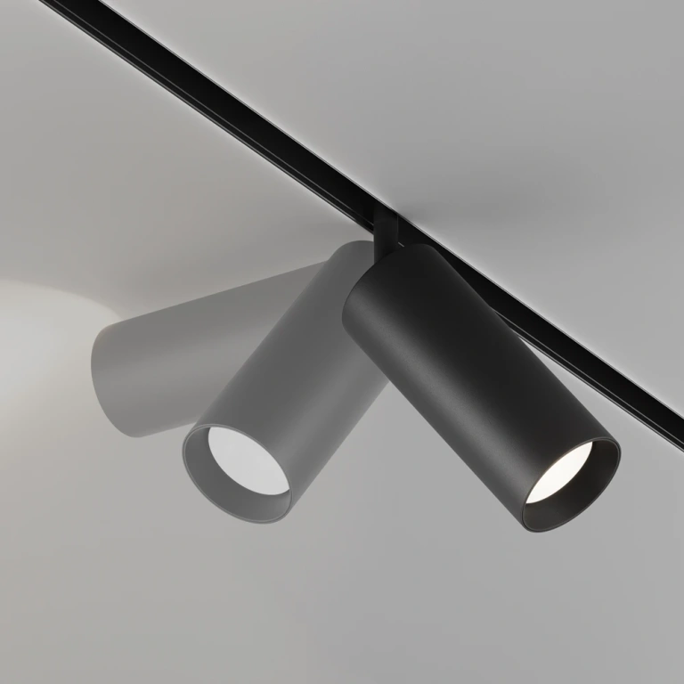 Спот focus-led за магнитна релса exility, black, maytoni, led 20w, warm white-neutral white-cool white, 1500lm, tr032-4-20w3k-s-ds-b