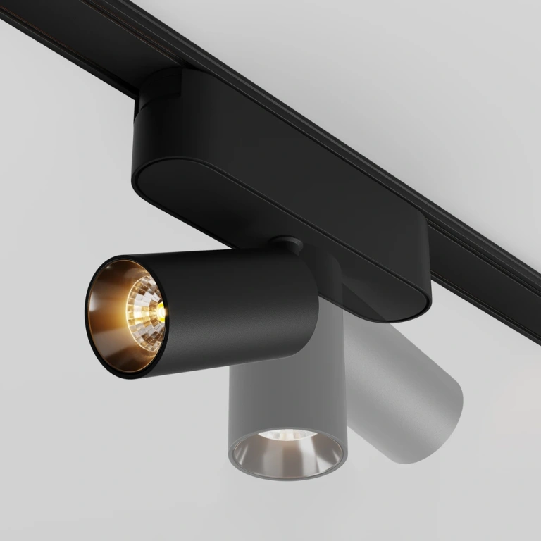Спот focus led за магнитна релса radity, black, maytoni, led 5w, warm white, 400lm, tr103-1-5w3k-m-b