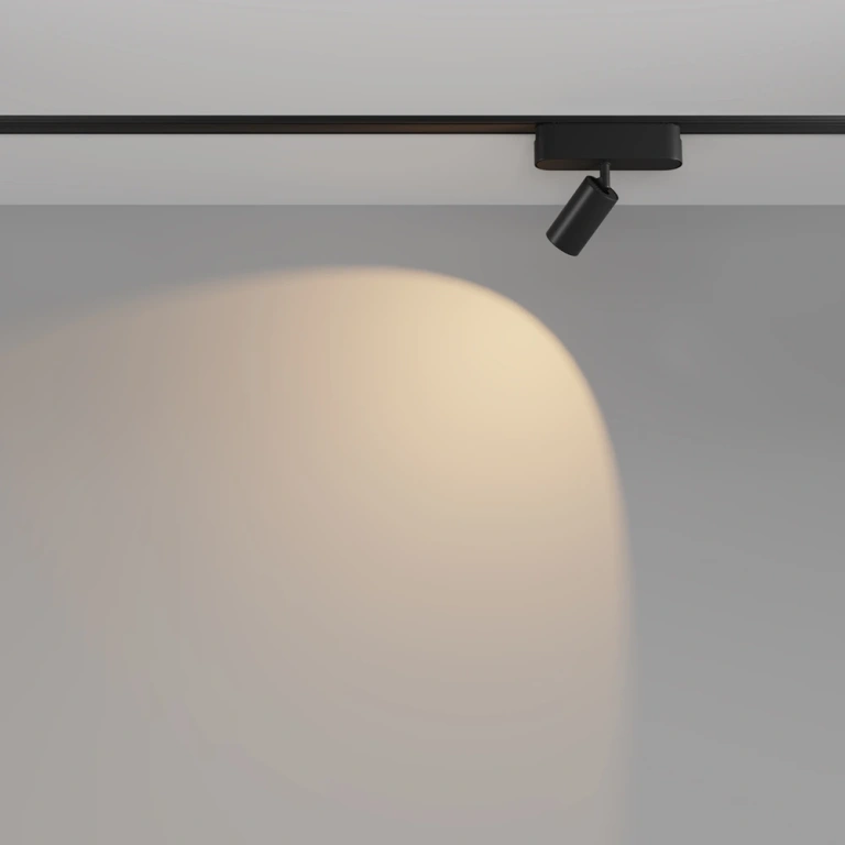 Спот focus led за магнитна релса radity, black, maytoni, led 5w, warm white, 400lm, tr103-1-5w3k-m-b