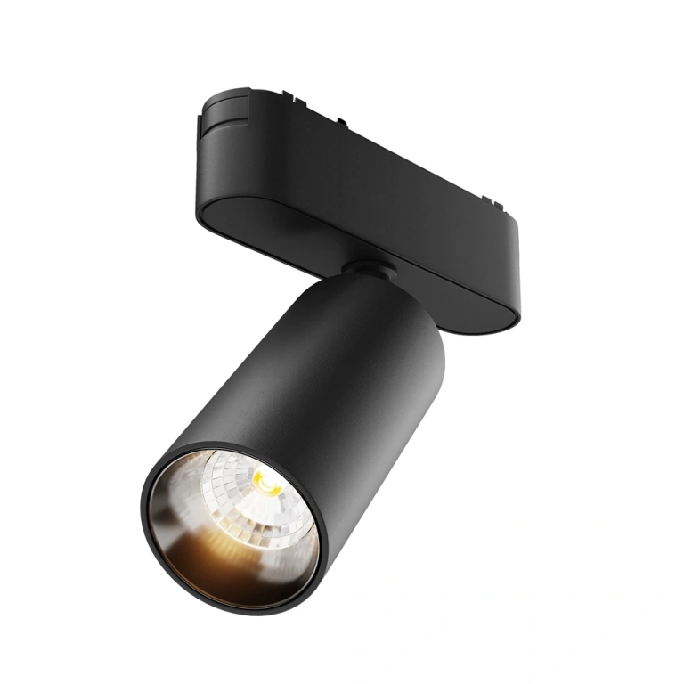 спот focus led за магнитна релса radity, black, maytoni, led 12w, warm white, 1000lm, tr103-1-12w3k-m-b