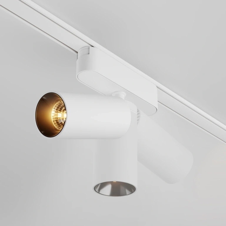 Спот focus led за магнитна релса radity, white, maytoni, led 12w, warm white, 1000lm, tr103-1-12w3k-m-w