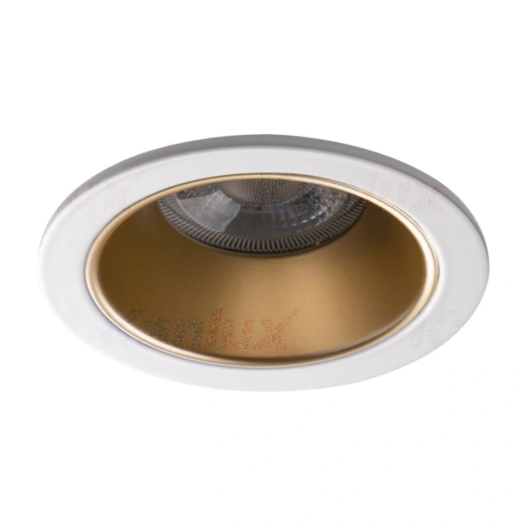 пръстен за точково осветително тяло glozo dso g/w, gold/white, kanlux, 1xgx5.3/1xgu10, 36220