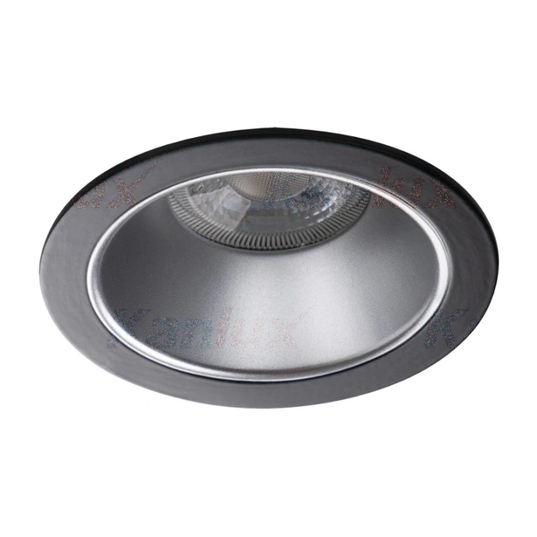 пръстен за точково осветително тяло glozo dso sr/b, silver/black, kanlux, 1xgx5.3/1xgu10, 36225