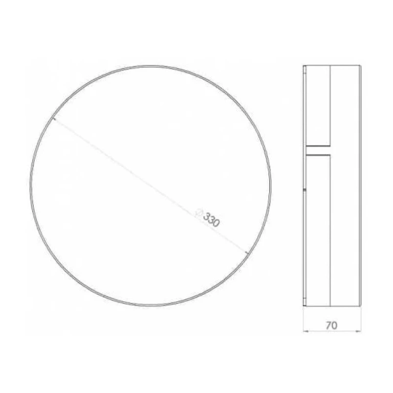 Led плафон стило 2, мат, 24w, 4000k, 2000lm, atra, 3503