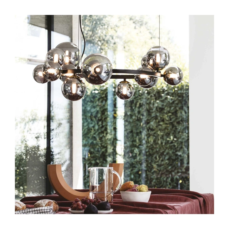 Полилей perlage, black, ideal lux, 14xG9, 3000k, 271385