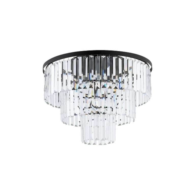 Плафон cristal m, black+transparent, nowodvorski, 9xE14, 7627