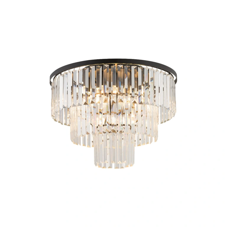 Плафон cristal m, black+transparent, nowodvorski, 9xE14, 7627