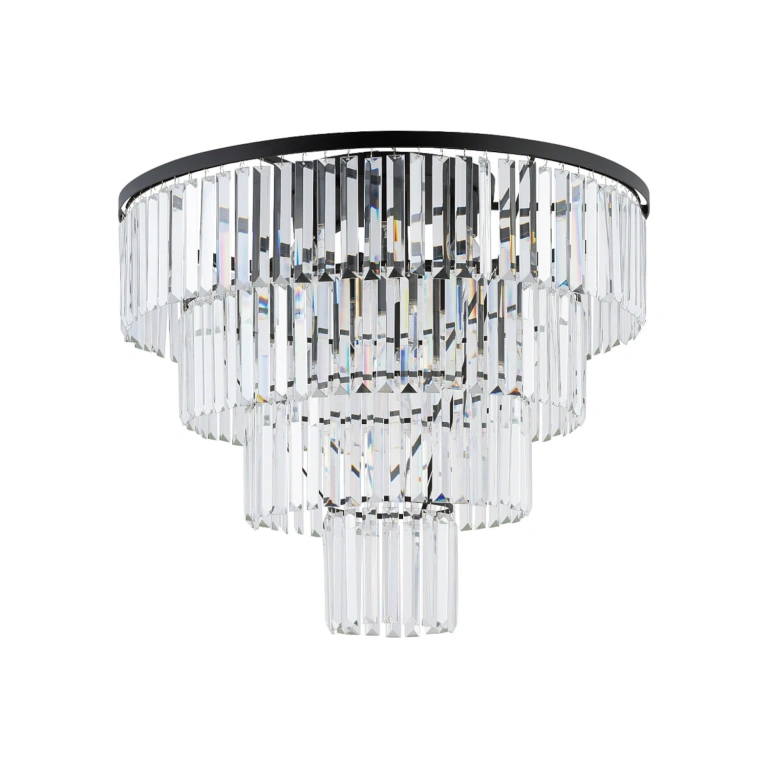 Плафон cristal l, black+transparent, nowodvorski, 12xE14, 7630