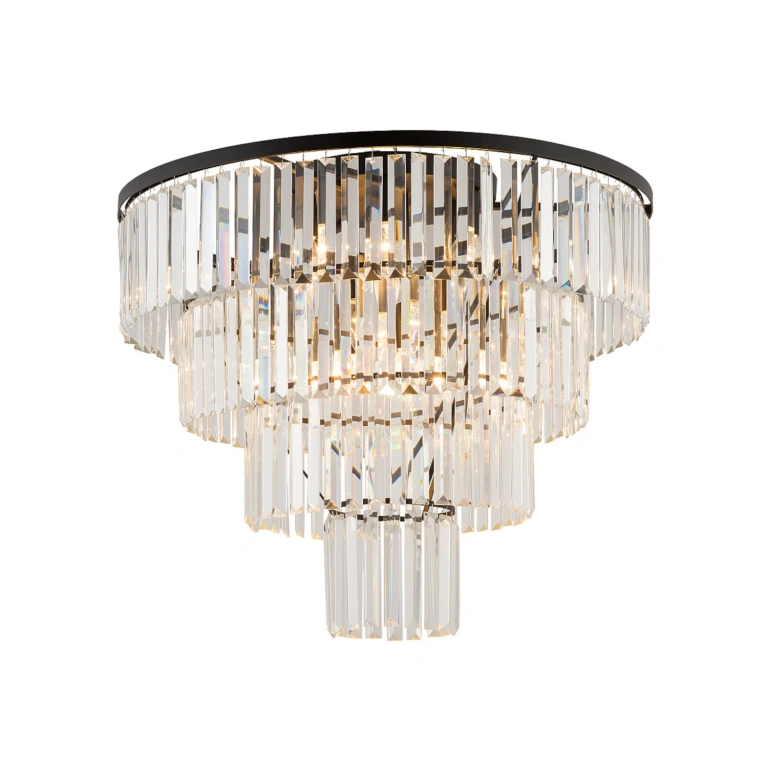 Плафон cristal l, black+transparent, nowodvorski, 12xE14, 7630