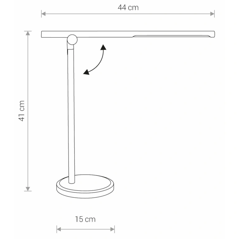 Работна лампа smart led, black, nowodvorski, led 8w, 3000k-6000k, 400lm, 8358