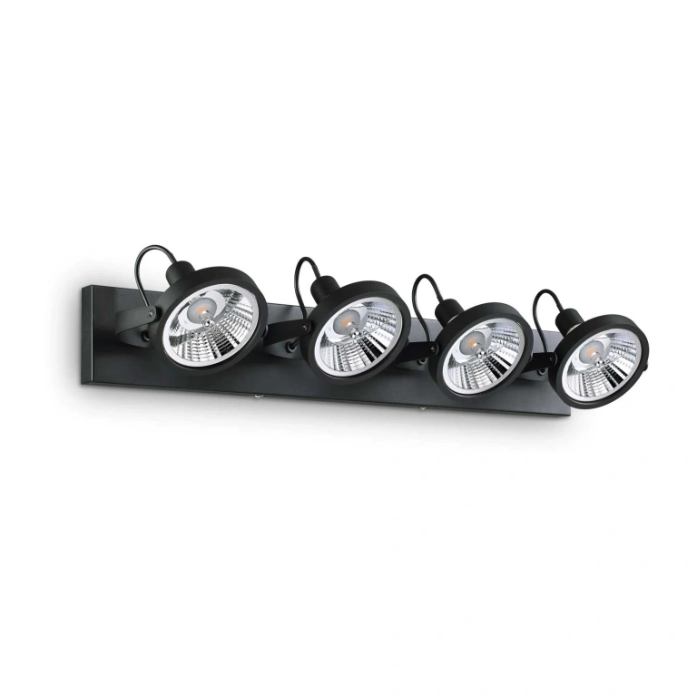 Спот glim, black, ideal lux, 4XGU10, 200255