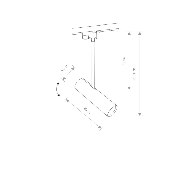 Спот profile eye super c за монофазна трак шина profile track, white, nowodvorski, 1xGU10, 9245