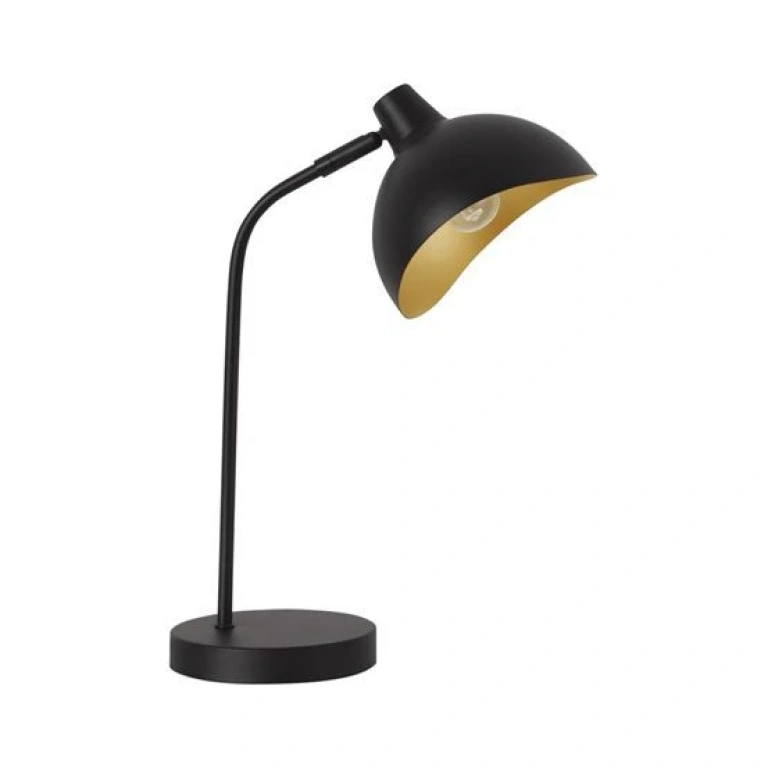 Настолна лампа GEETI, matt black+gold, nova luce, 1xE!4, 9555808
